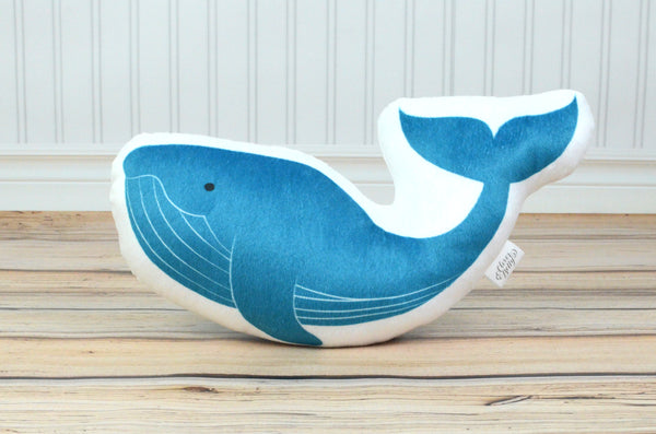 humpback whale cut and sew pillow