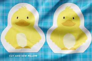 diy duck cut and sew pillow